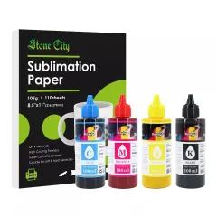 Koala Sublimation Bundle - 110 Sheets 8.5x11 Paper + Ink for Epson