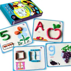 Alphabet & Number Playdough Mat for Letter Tracing