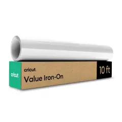 Cricut Value Iron-on - White - 12 in x 10 ft (1)