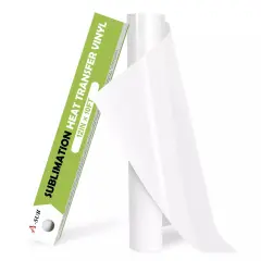 A-SUB Sublimation HTV Clear Matte Vinyl Roll For Light Cotton Shirts