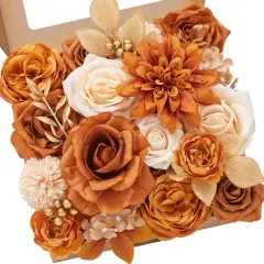 Orange Fake Flowers for Fall