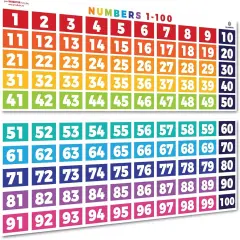 Numbers 1-100 Chart - (39 x 27 inch) Classroom Decor