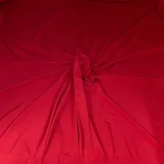 1 Yard Soft ITY Knit Solid Fabric Smooth Stretchy Material for Stylish Draped Clothing 60 Inch Width Red