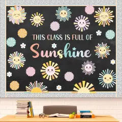 66 Pcs Summer Sunshine Bulletin Board Set