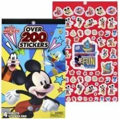 Mickey 4 Sheet Foil Cover Sticker Pad, 200+ Stickers
