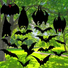 22 Pieces Halloween Decorations Hanging Bats