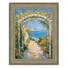 Traditional Aged Silver Scoop Picture Frame 12x20 frame