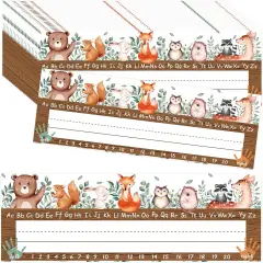 50PCS Woodland Friends Nameplate