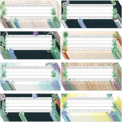 72 Pcs Succulent Name Plates for Classroom