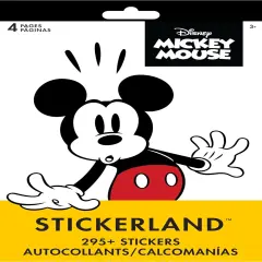 Mickey and Friends - Positively Pop - STICKERLAND 4 Page PAD Stickerland Pad - 4 Pages
