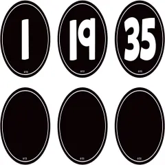 Teacher Created Resources Black and White Numbers Magnetic Accents