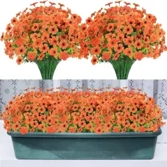 24 Bundles Fall Flowers Artificial for Decoration Outdoors