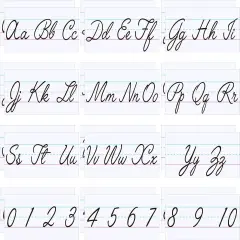 24 Pcs Cursive Alphabet Classroom Wall 11.8 X 6.3 inches
