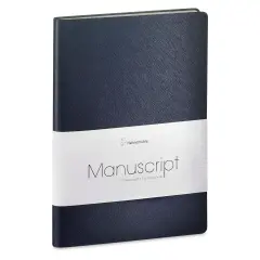 Hahnem&uuml;hle Manuscript Notebook - Navy, Dot Grid, A5, 192 Pages