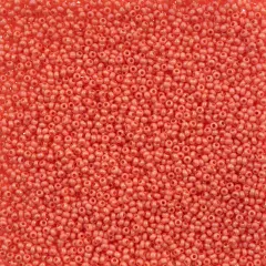 John Bead 11/0 Opaque Dyed Solgel Czech Glass Seed Beads, 250g Chalk Pink Rainbow