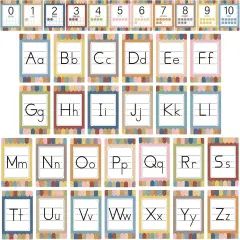 37Pcs Alphabet Number Bulletin Board Set