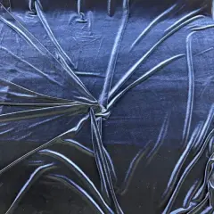 1 Yard Supple Stretch Velvet Fabric for Interiors & Special Events 58/60" Width Navy