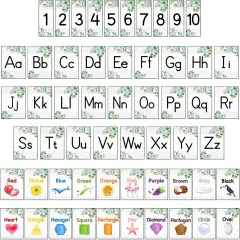 56 Pieces Alphabet and Number Bulletin Board Set