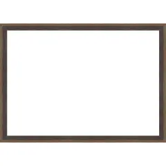 Hardwood Wedge Framed Dry Erase Magnetic Board Mocha