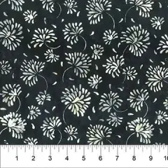 Banyan 83130-98 FRAGRANT - Pressed Flowers - Soot 45" Fabric Per Yard