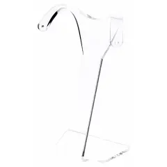 Plymor Clear Acrylic Divided Pair Hanging Earring Display Stand, 3.125" W x 1.75" D x 4.75" H