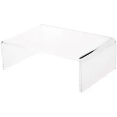 Plymor Clear Acrylic Rectangular Display Riser, 3" H x 9" W x 6" D (1/4" thick)