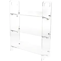 Plymor Clear Acrylic 2-Shelf CD/DVD Display Shelving