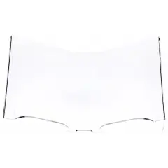 Plymor Clear Acrylic Open Book Display Stand with 1" Ledge, Tilted