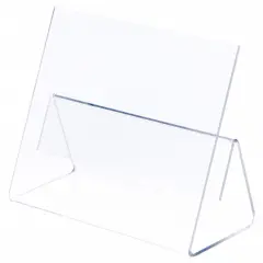 Plymor Clear Acrylic Cookbook Easel with Splatter Shield, 9.75 W x 4.375 D x 7.75 H