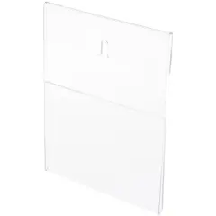 Plymor Clear Acrylic Top-Fold Literature Sign Holder Frame (Wall Mount), 5.5" W x 7" H