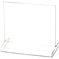 Plymor Clear Acrylic Sign Display / Literature Holder (Top-Load), 5" W x 4" H
