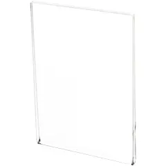 Plymor Clear Acrylic Folder-Style Sign Display Holder / Postcard Protector, 3.5" W x 5" H