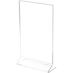 Plymor Clear Acrylic Sign Display / Literature Holder (Side-Load), 7" W x 11" H