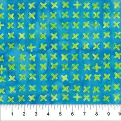 Banyan 83392-43 - JITTERBUG - X Marks the Spot - Blue 45" Fabric Per Yard