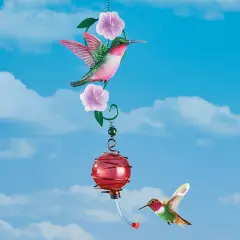 Collections Etc Unique Hanging Hummingbird Feeder Garden Mobile