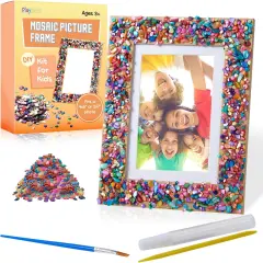 Kids Picture Frame Mosaic Craft Kit Craft DIY Arts & Crafts for Kids Frame Kit Great Birthday Gifts for 3 4 5 6 7 8 9 10 11 12 Year Old Holiday Christmas Gift for Girls