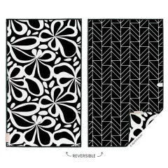 Mod Floral Tile Microfiber Kitchen Towel