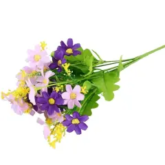 Outdoor Artificial Flower Plant Grass Garden Daisy Home Decoration Purple
