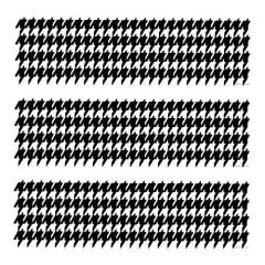 Whimsical Practicality Houndstoothe Cake Borders Designer Prints Edible Icing Image Cake Decoration