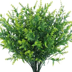 4pcs 7 Heads Artificial Wheat Grass Bouquet for Weddings Green