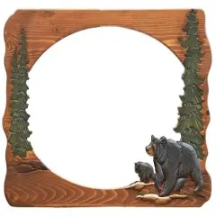 Bear & Cub Mirror &ndash; 34" x 26" Wall Decor
