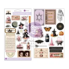 Magic Spell Collection Chipboards - 39 pcs w foil details chipboard stickers 
