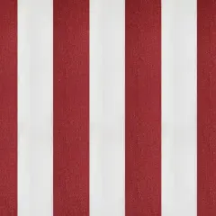 Bungalow Stripe Upholstery & Drapery Fabric Red