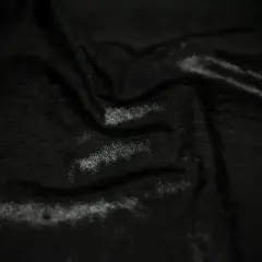 1 Yard Foiled Stretch Velvet Fabric with All Over Foil for Costumes 36" x 60" Length by Width Black/Black