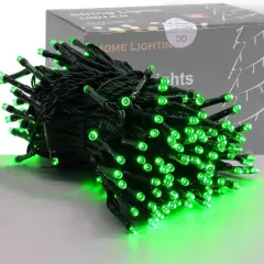 200 LED 66FT Christmas String Lights, St Patricks Day Fairy Lights with 8 Lighting Modes, String Mini Lights Plug in for Indoor Outdoor Tree Garden Wedding Party Decoration, Green