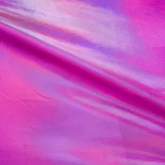 Electric Foiled Spandex Fabric Fuchsia
