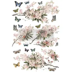 Decor Transfers&reg; - Blossom Botanica - Total Sheet Size 24Inx35In, Cut Into 3 Sheets