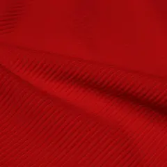 Ribbed Spandex Fabric Red