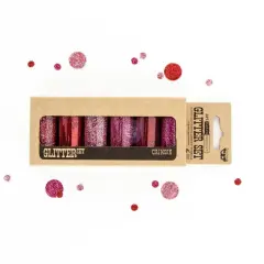 Art Ingredients - Glitter Set - Crimson 7g bottle set of 6