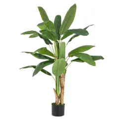 5.3 Feet Tall Bird of Paradise Artificial Plant Faux Banana Leaf Tree